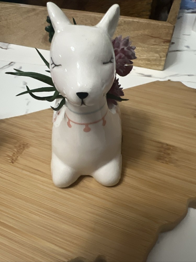 Ceramic Llama Succulent Deco,PACK OF 2.