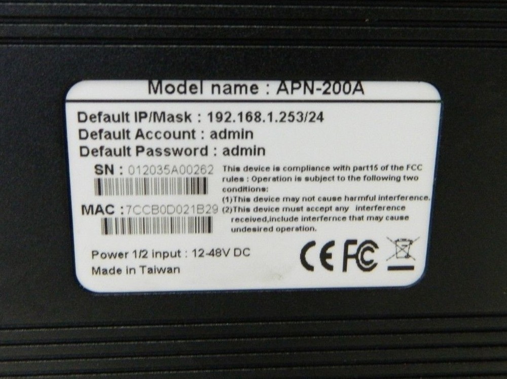 Airolinx APN-200A Industrial Wireless LAN Access Point Router