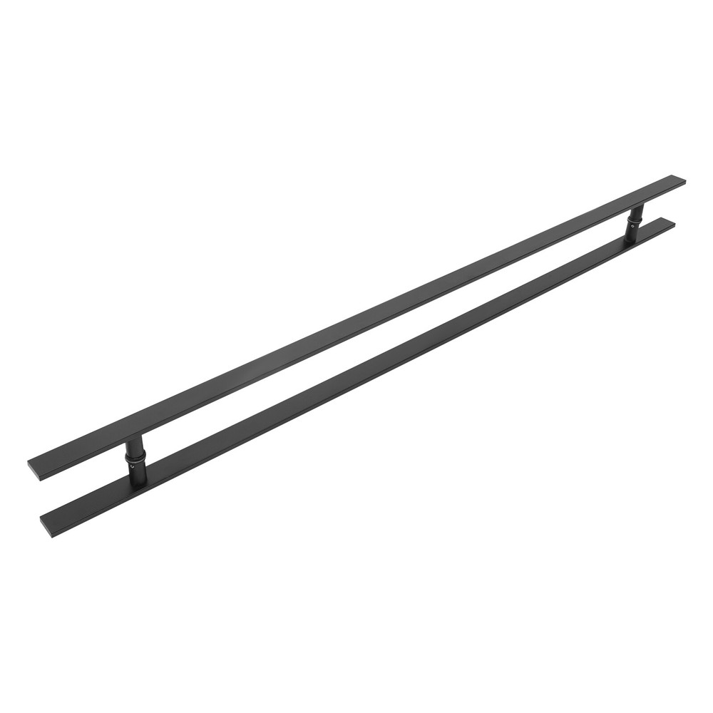 Double Sided Stainless Steel Door Handle H Shape Door Pull Handle Non-slip Black