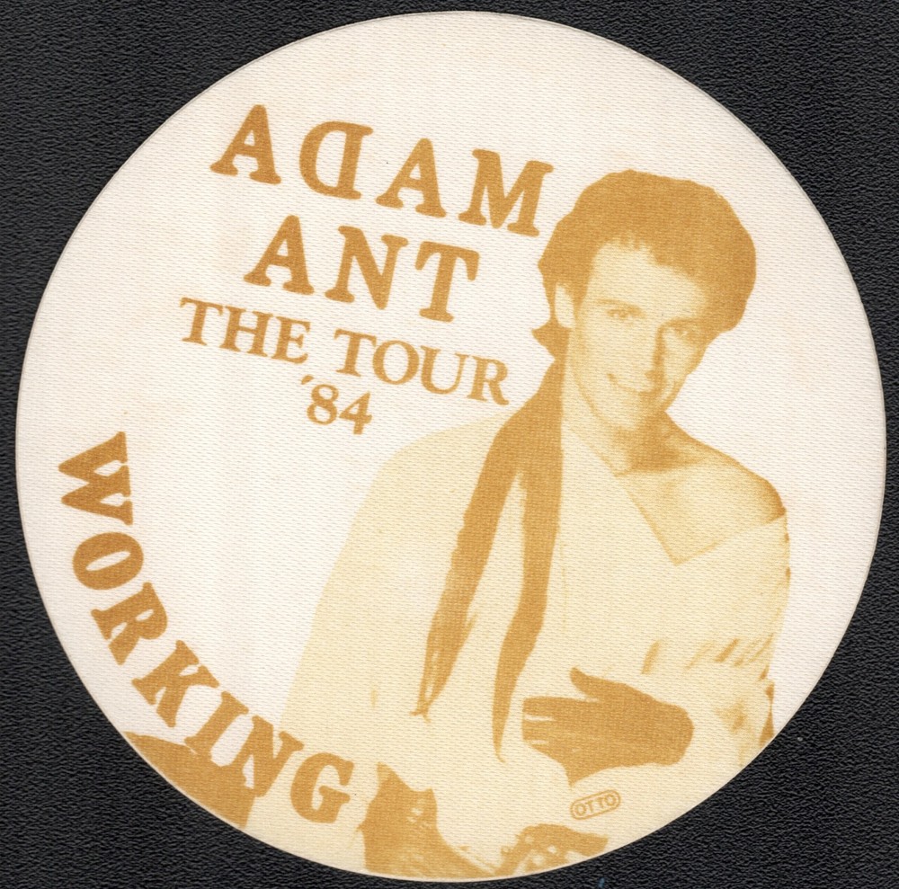 Adam Ant Backstage Pass - 1984 Cloth Pass