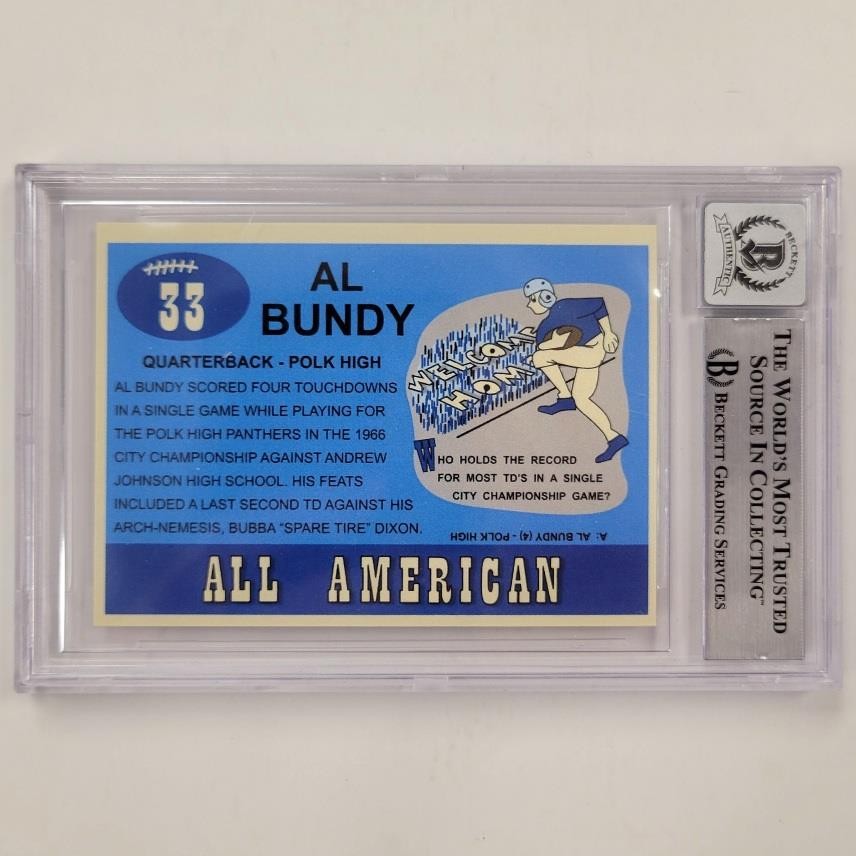 Ed O'Neill signed Al Bundy Polk High #33 trading card ~ Beckett BAS 10 Auto