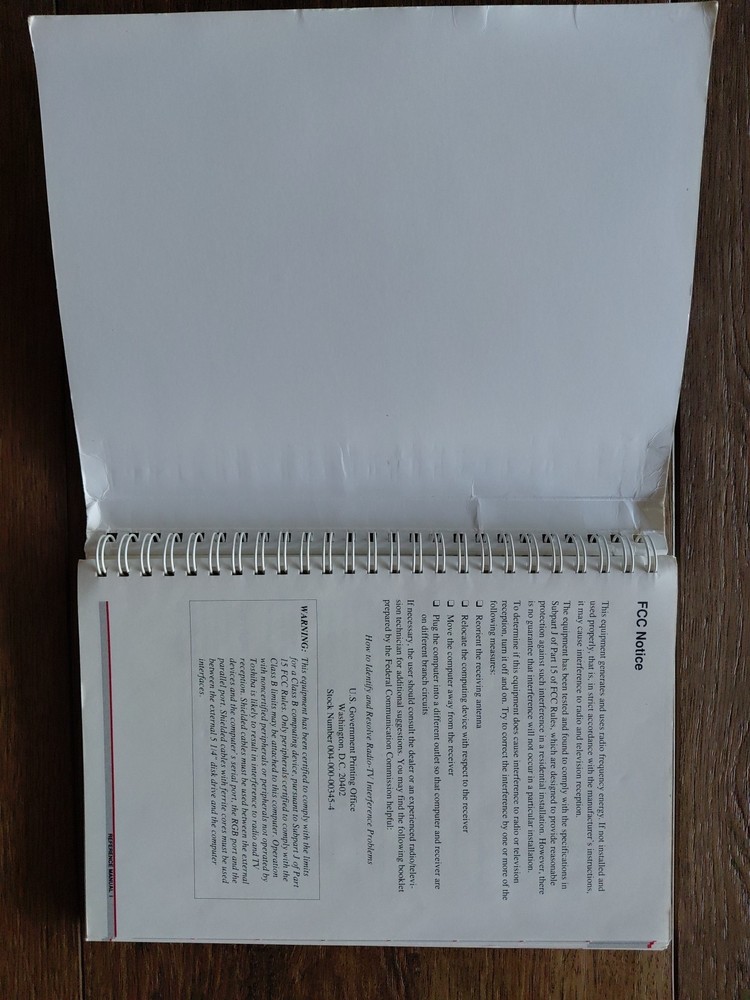 Toshiba T5100 Portable Personal Computer Reference Manual Vintage INS
