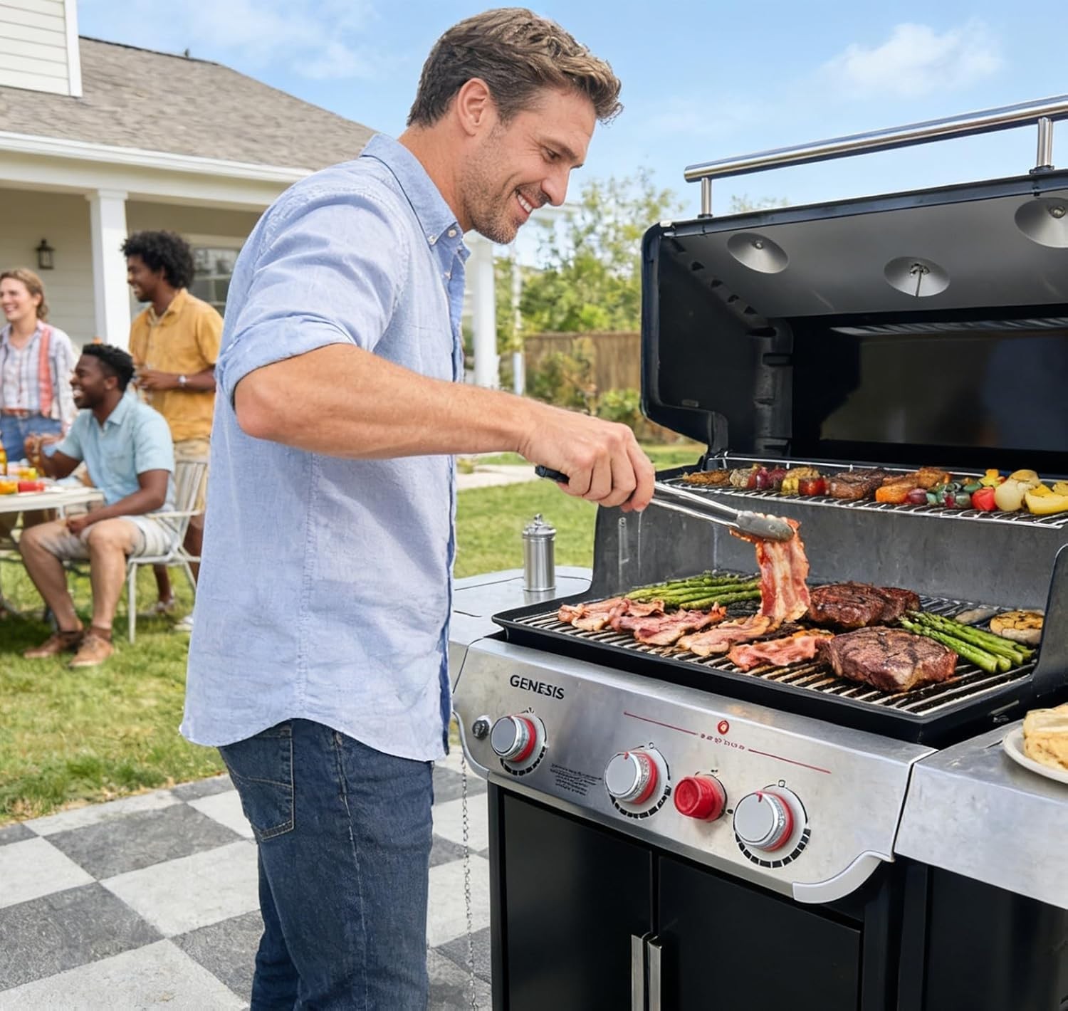 GS4 Genesis 2 Grill Parts for Weber 3 Burner GS4 Genesis II Replacement for G...