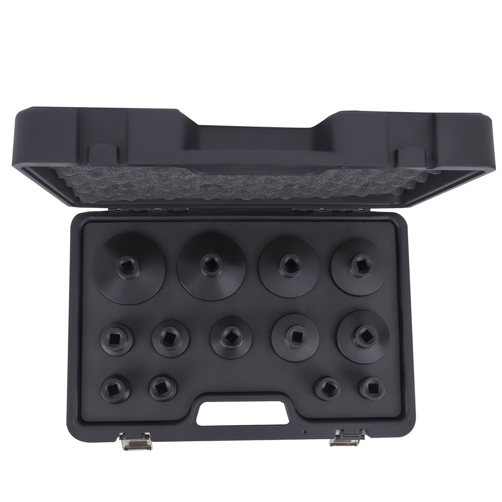 18-80mm 60mm Long Deep Grooved Locknut Socket Set 1/2" Dr. Internal Teeth Tool