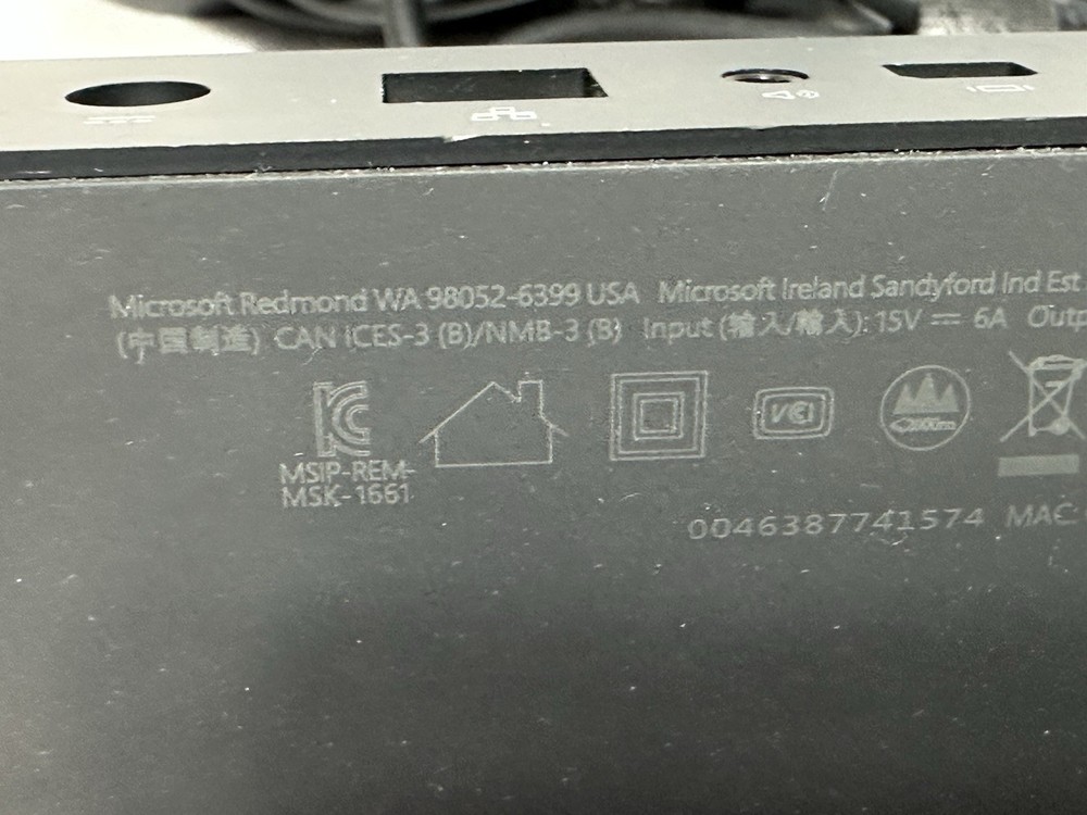 Microsoft Surface Dock Docking Station Model 1661 with Microsoft Adapter 1749