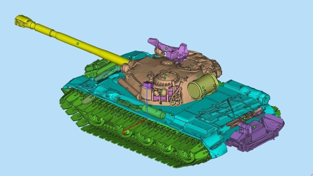 3D Printed 1/72 China's 121 Medium tank Unpainted