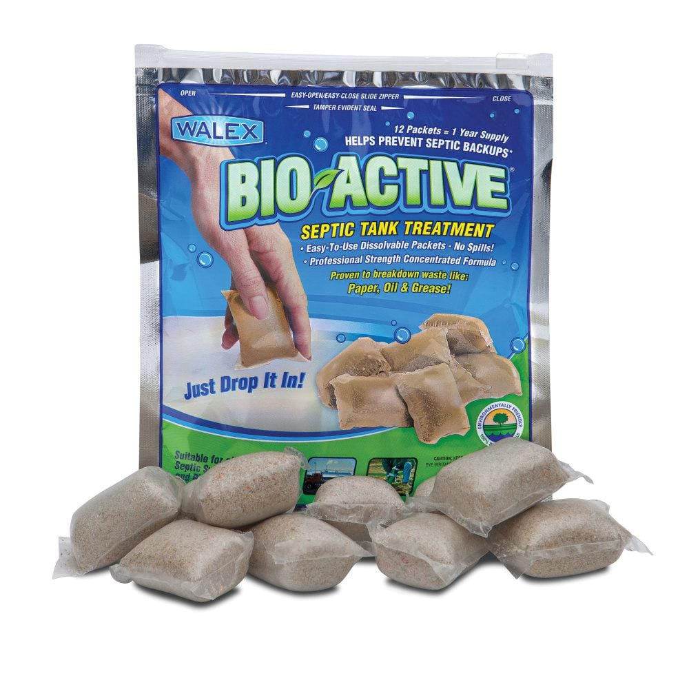 Bio-Active Septic Tank Drop Ins - 12 Pack