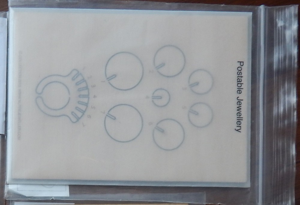 Postcard Postable Jewelry Wooden Birch Statement Ring Circles