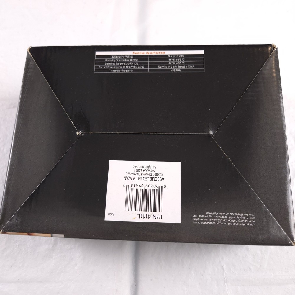 Avital Model 4111 One Way Remote Engine Start System OPEN BOX New