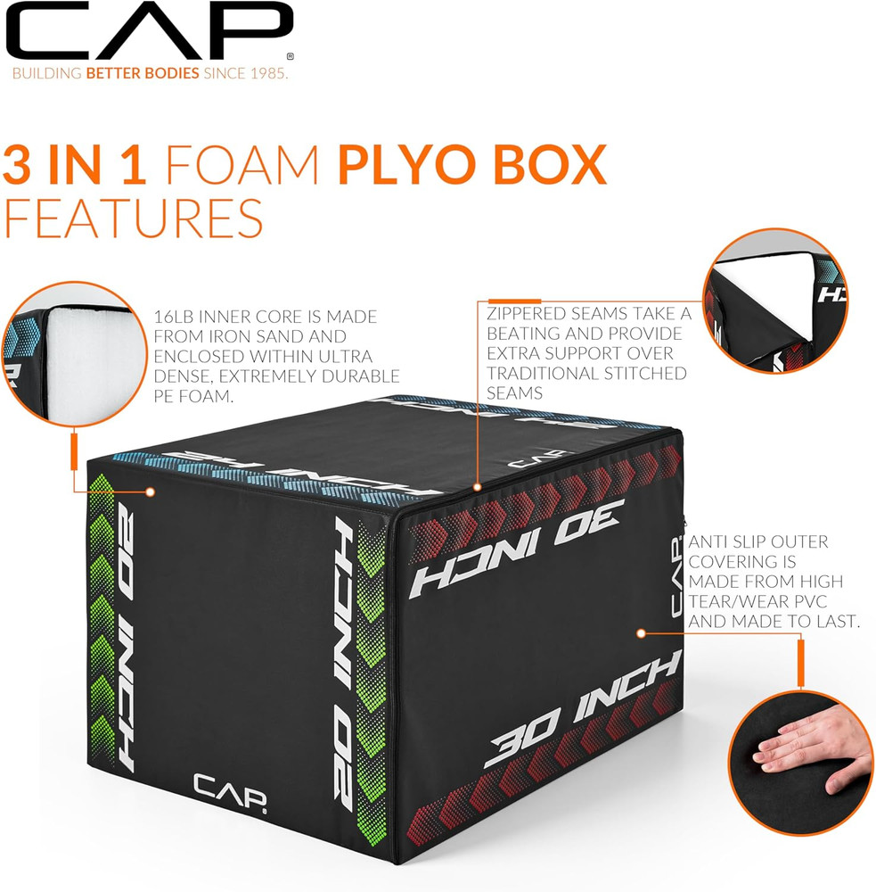 3-In-1 Foam Plyometric Box
