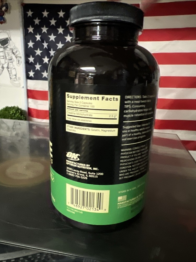 Micronized Creatine Capsules, 200 Capsules (1.25 g per Capsule )
