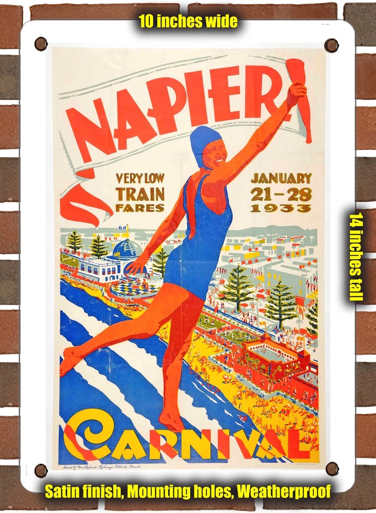 Metal Sign - 1933 Napier Carnival - 10x14 Inches