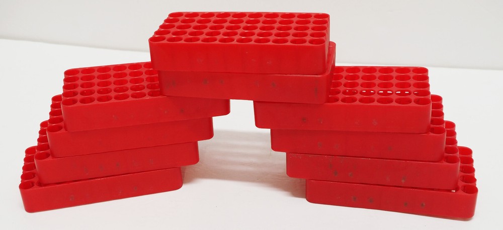 Universal Ammo Reloading Tray - Red Plastic - Various sizes and quantities