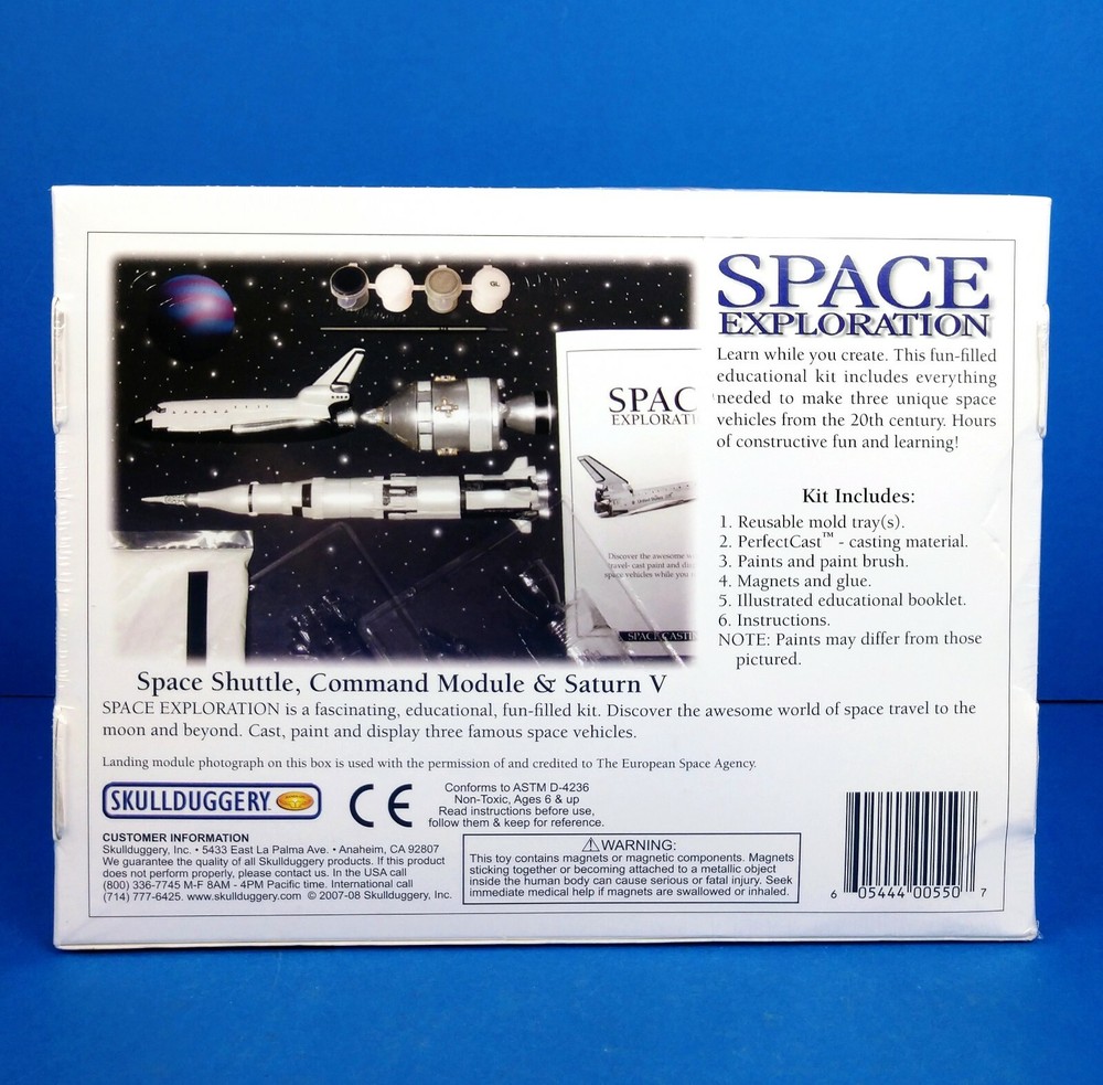 Eyewitness Kits SPACE EXPLORATION Casting Kit: Shuttle, Command Module, Saturn V
