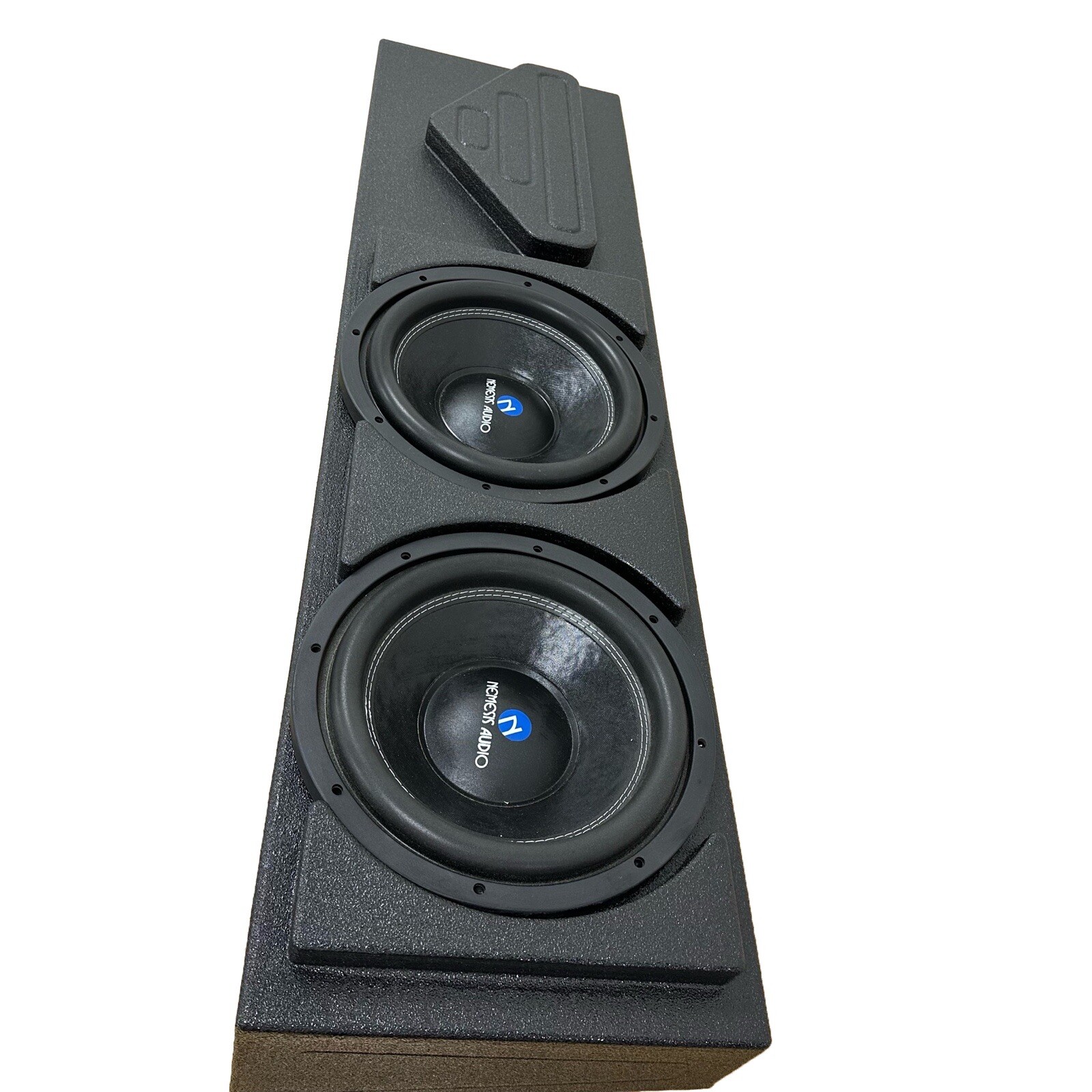 Mega Bass Subwoofer Box Ford F150 09-23 F250 17-23 Crew Cab 2x12 Ported Upfire