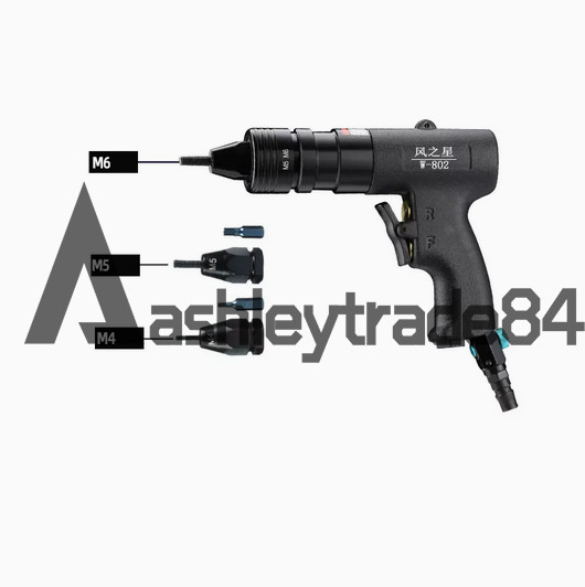 1PCS NEW Rivet Gun Pneumatic Pull Setter Pneumatic Air Rivets Nut Gun M3-M12