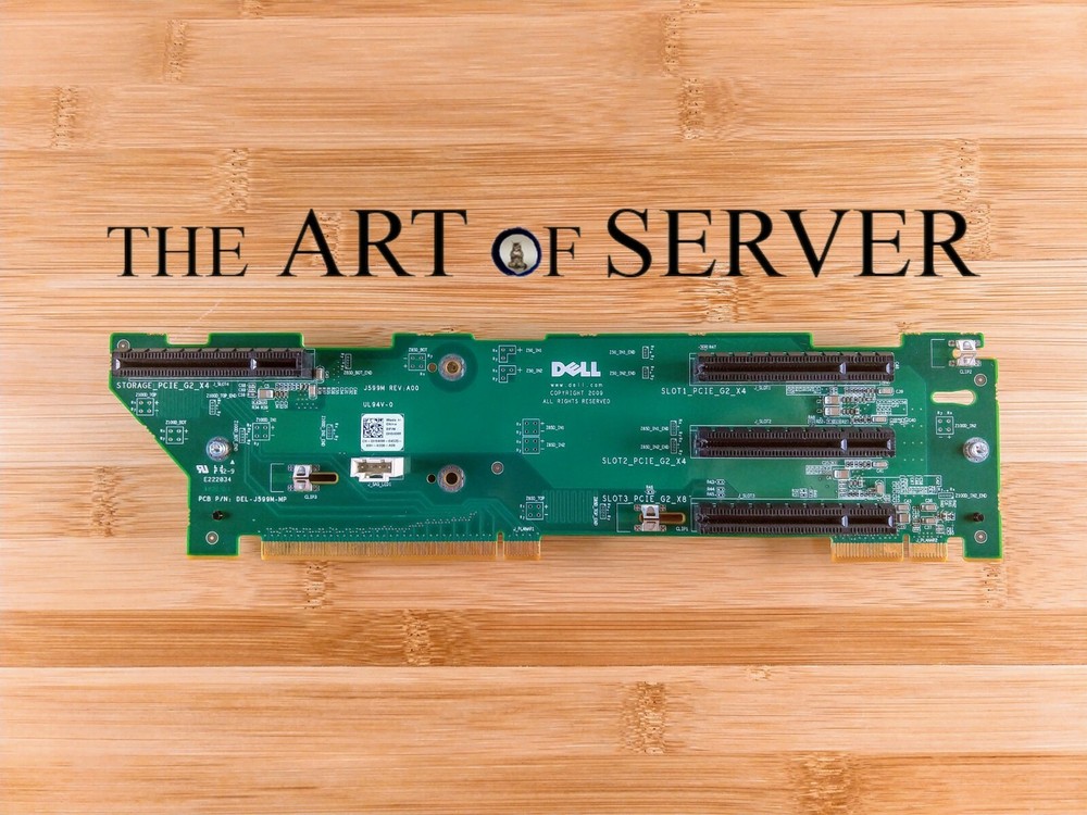 Dell PowerEdge R510 PCI-E PCIe x8 Riser H949M MODIFIED WITH OPEN SLOTS for GPU