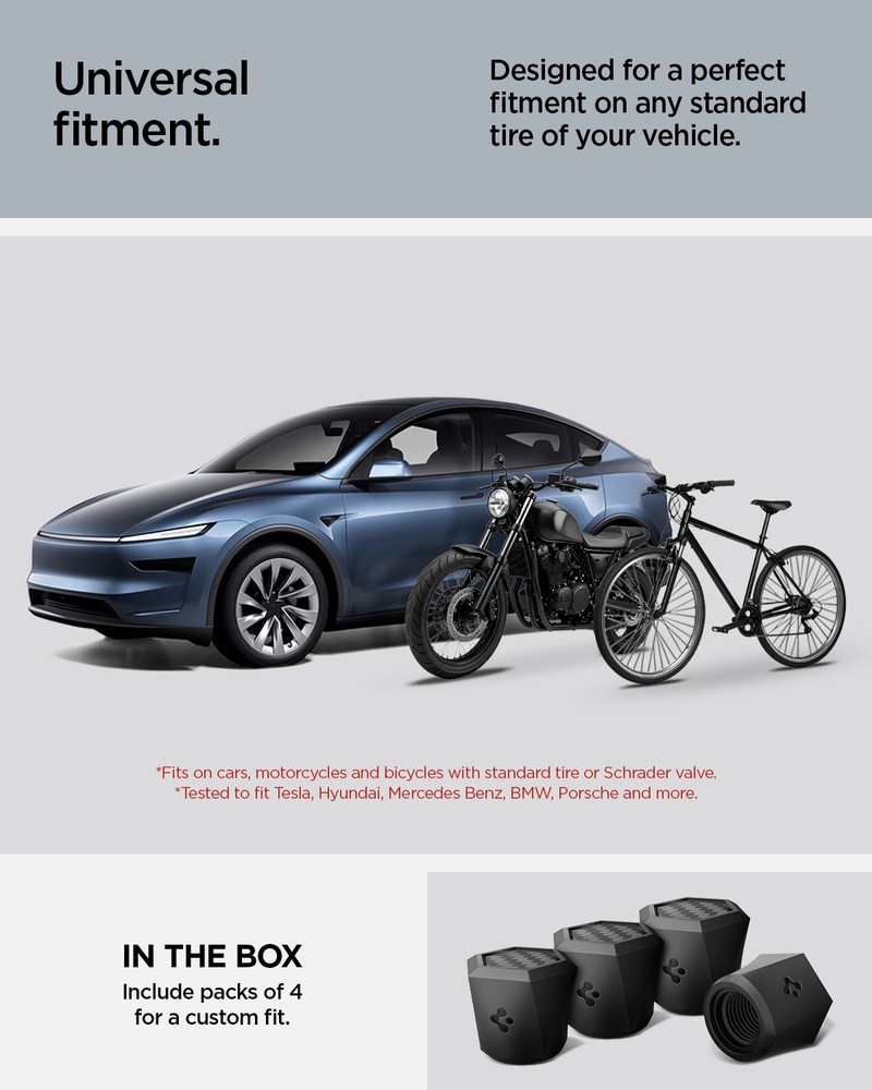 For Universal Car | Spigen VS100 Universal Tire Valve Stem Cap