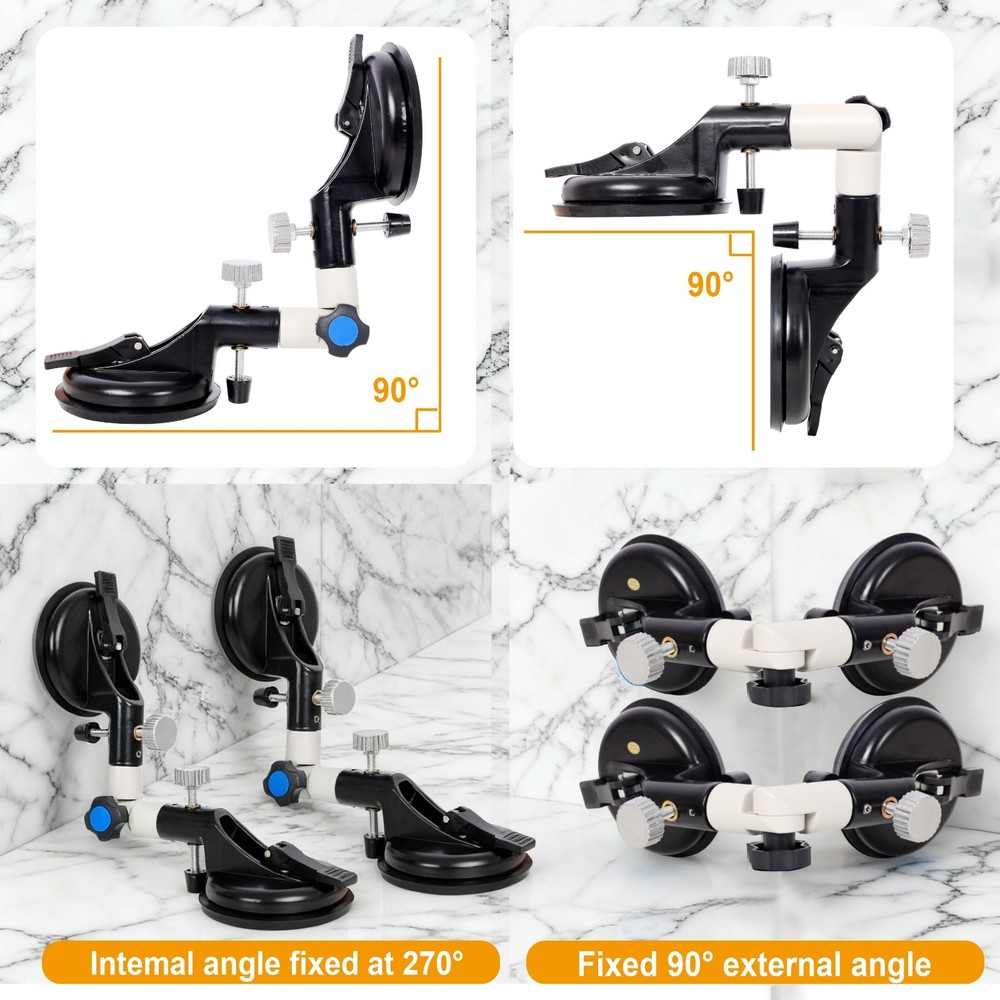 3-in-1 Adjustable angles (90-270 degrees) Suction Cup Tool for Seam Joining