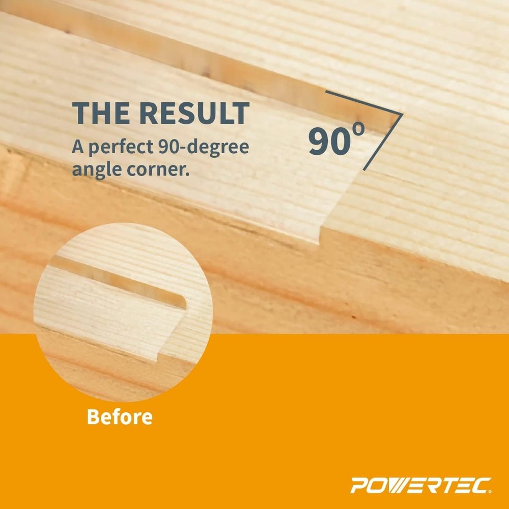 POWERTEC Square Corner Chisel – Spring-Loaded Mortise