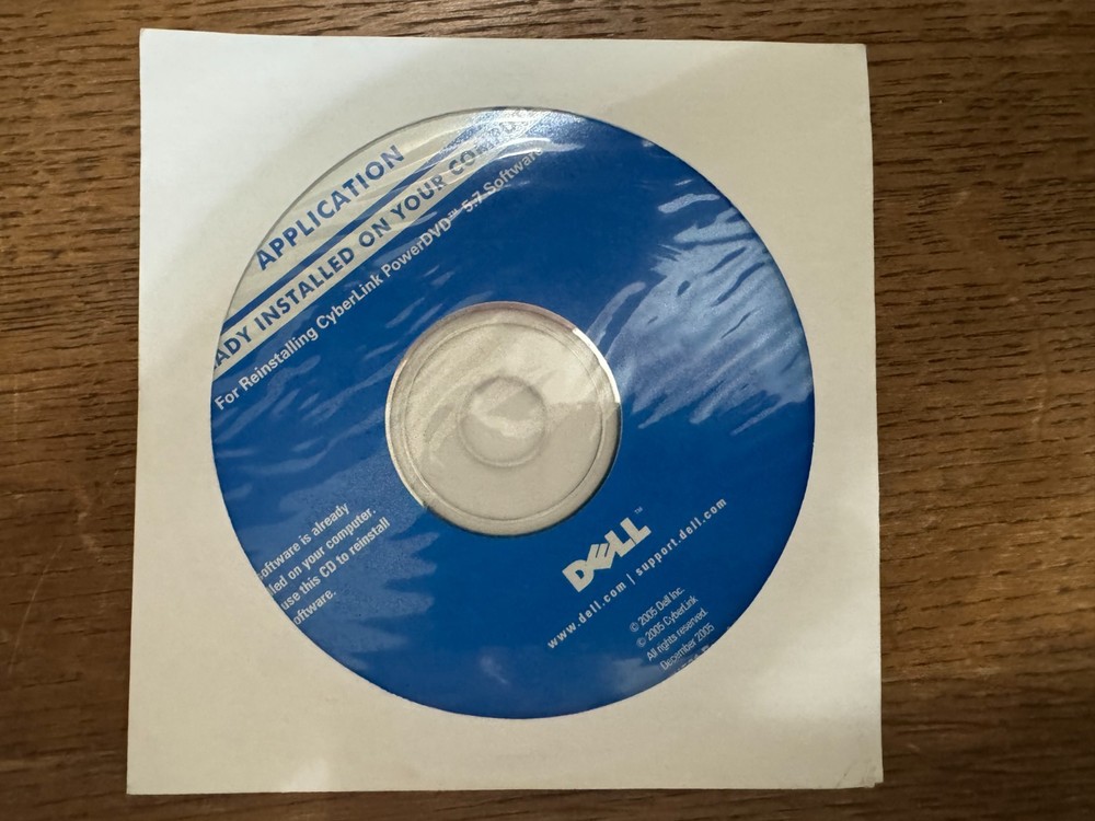 Dell CyberLink PowerDVD 5.7 Application Software CD P/N: 0WH304 WH304