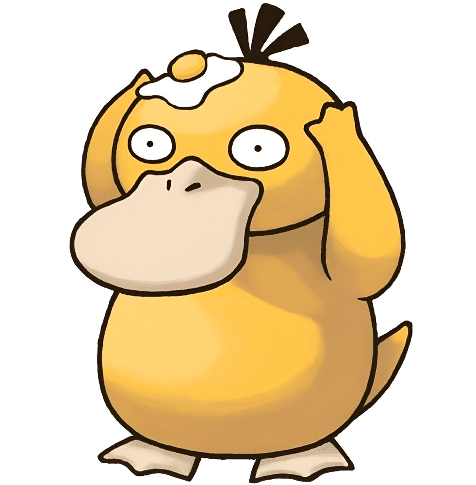 Psyduck Side Decal Car Vinyl 26"