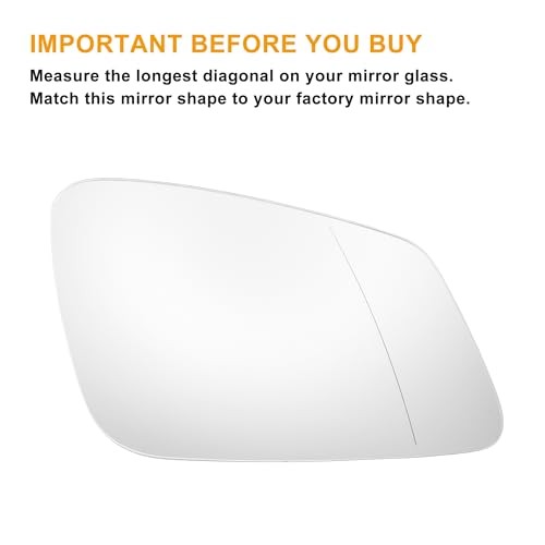 Pair Car Rearview Left Right Side Mirror Glass Replacement W/Backing Plate