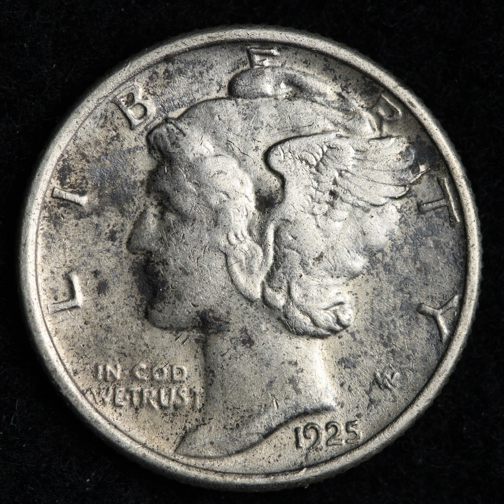 1925 Mercury Silver Dime CHOICE AU E261 KVCF