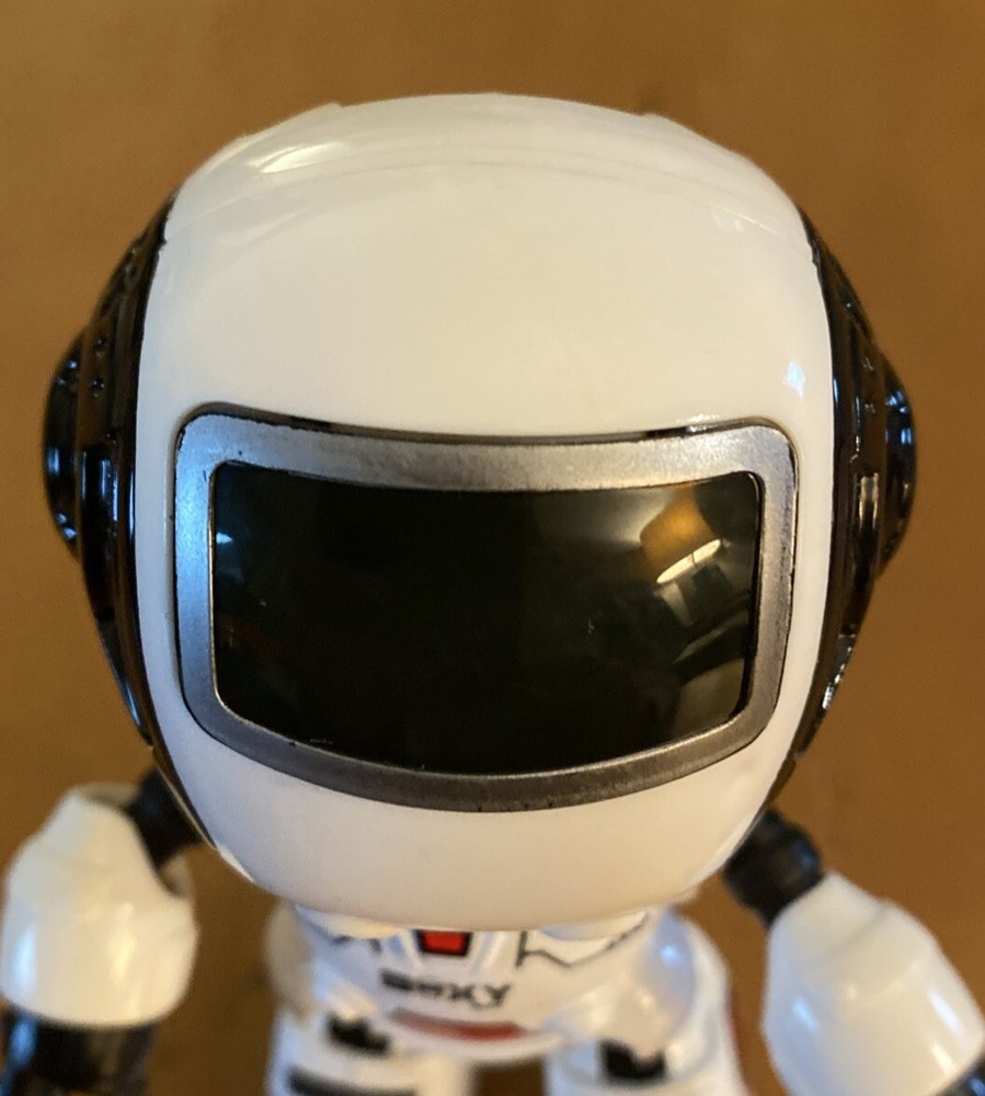 Brainstem Boxy Bot Series 1 White Robot - Touch Sensor Diecast Fully Posable