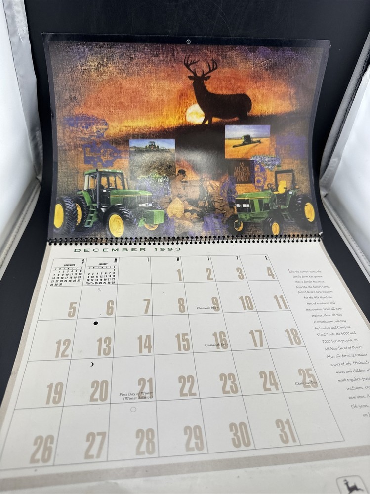 Antique 1993 John Deere Calander