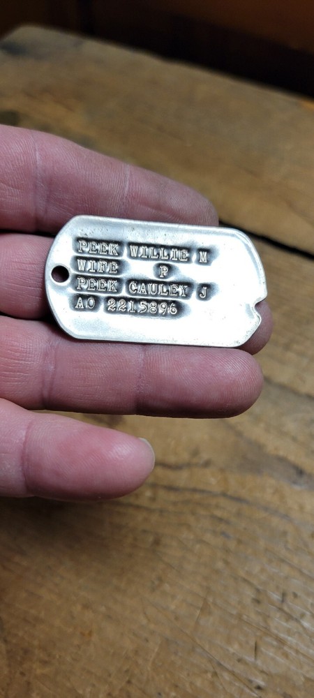 Vintage US Military Soldier ID dog tag Vietnam WWII U S WW2