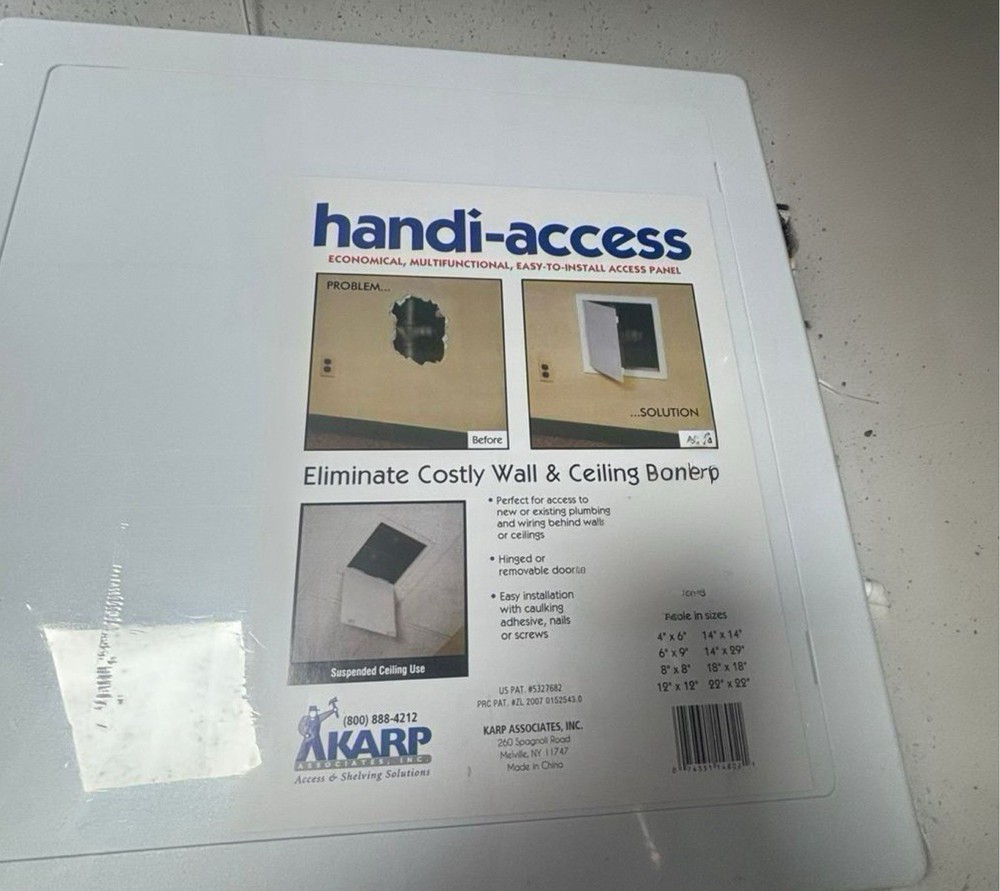 Karp,plastic Handi-Access Door,14X14Inches Durable Utility Access panel