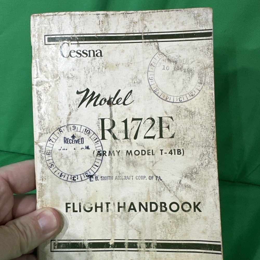 Cessna Model R172E (Army Model T-41B) Flight Handbook