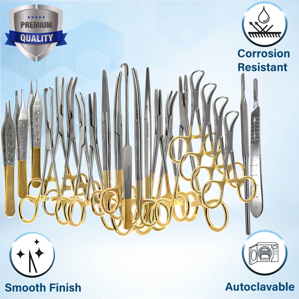 82 PC GENERAL SURGERY SPAY PACK SURGICAL DENTAL INSTRUMENTS-GERMAN STAINLESS CE