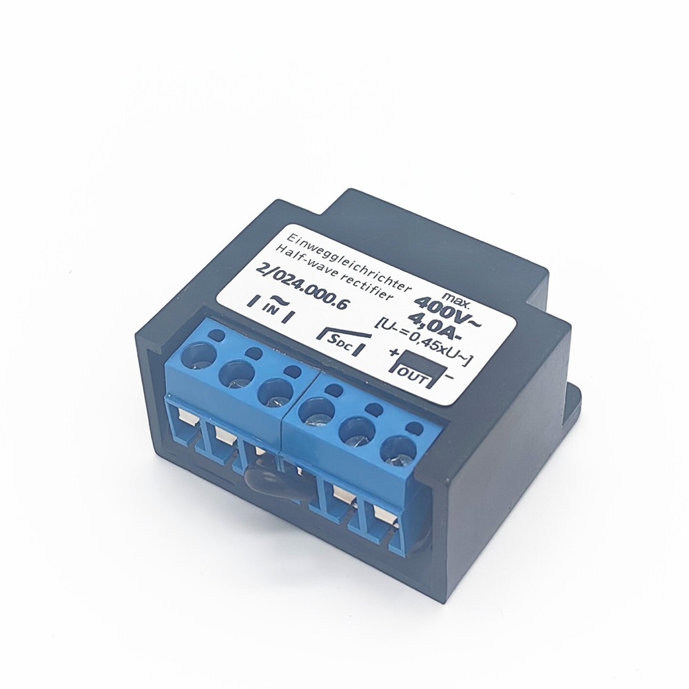 2/024.000.6 Einweggleichrichter Half-wave rectifier max.400V 4.0A