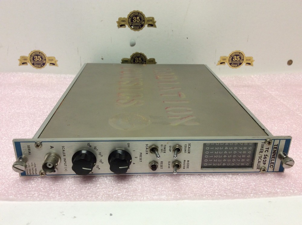 TENNELEC NIM computer module model # TC 562P Timer Scaler Bin Module