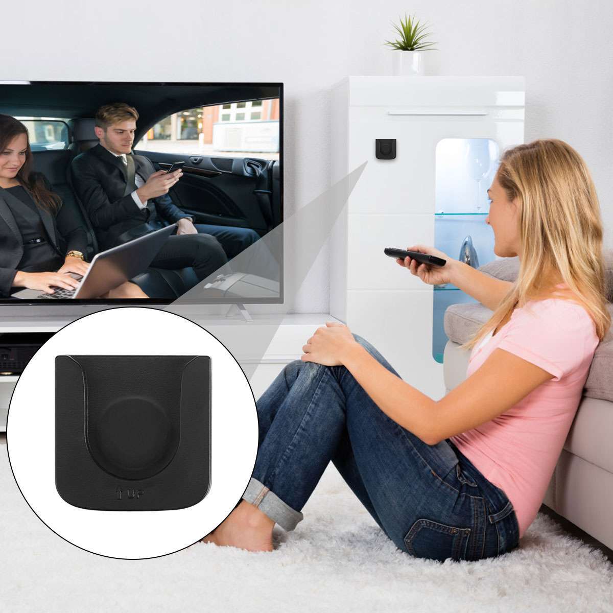 1/2/4PCS Remote Control Holder for Wall Magnetic Self-Adhesive Remote Organizer