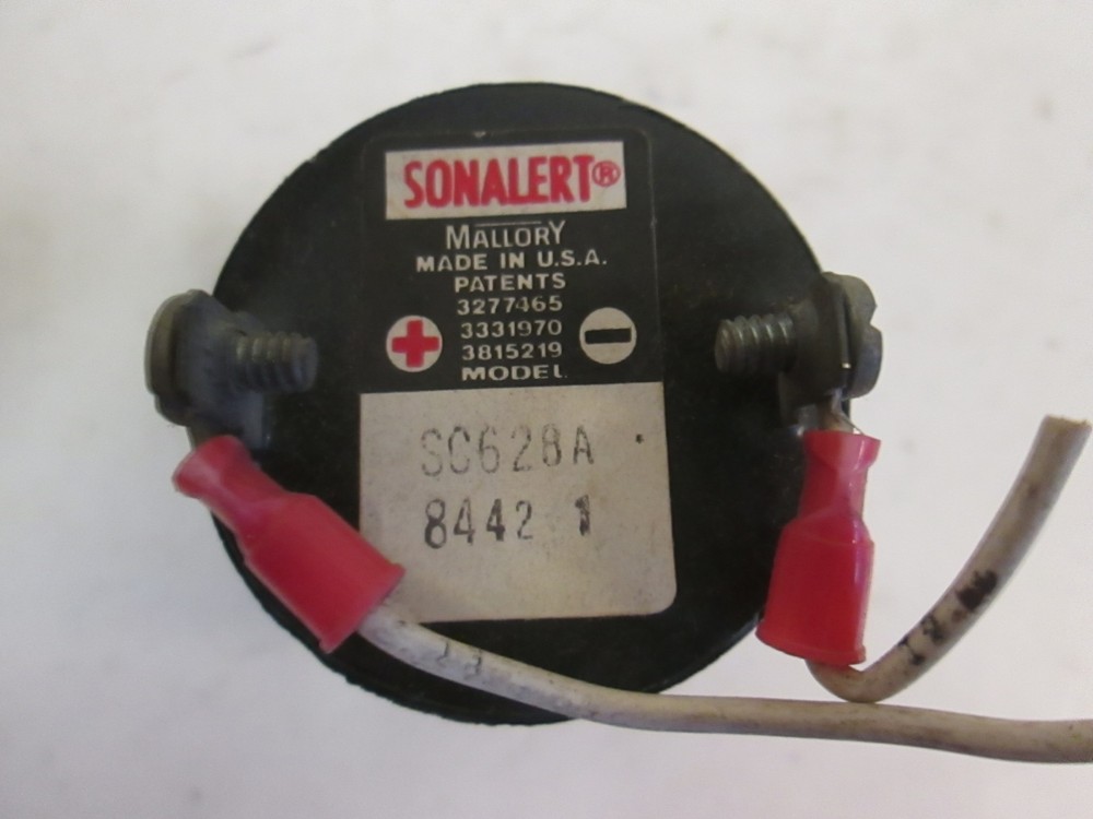 Mallory Sonalert SC628A Alarm Buzzer, Used