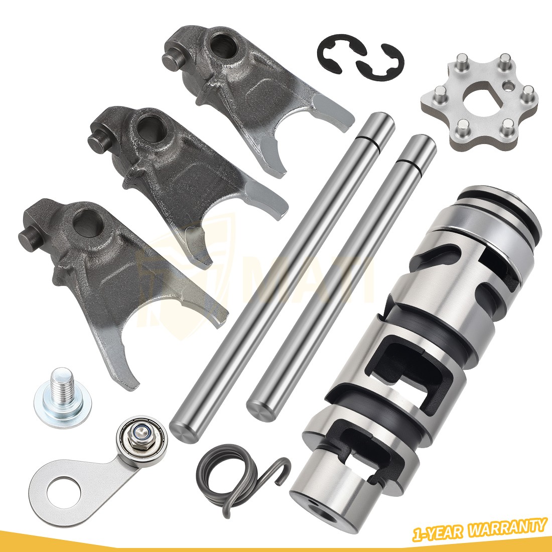 Shift Cam & Shift Forks Guide Bars Rods Set For Yamaha Banshee YFZ350 1987-2006