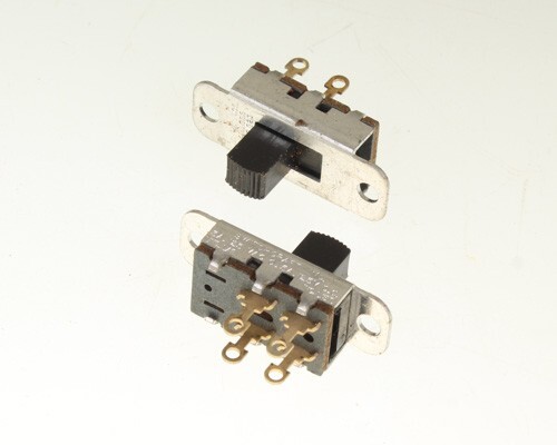 (25pcs) 46204LR Switchcraft Top Slide Switch DPST 3A 125V