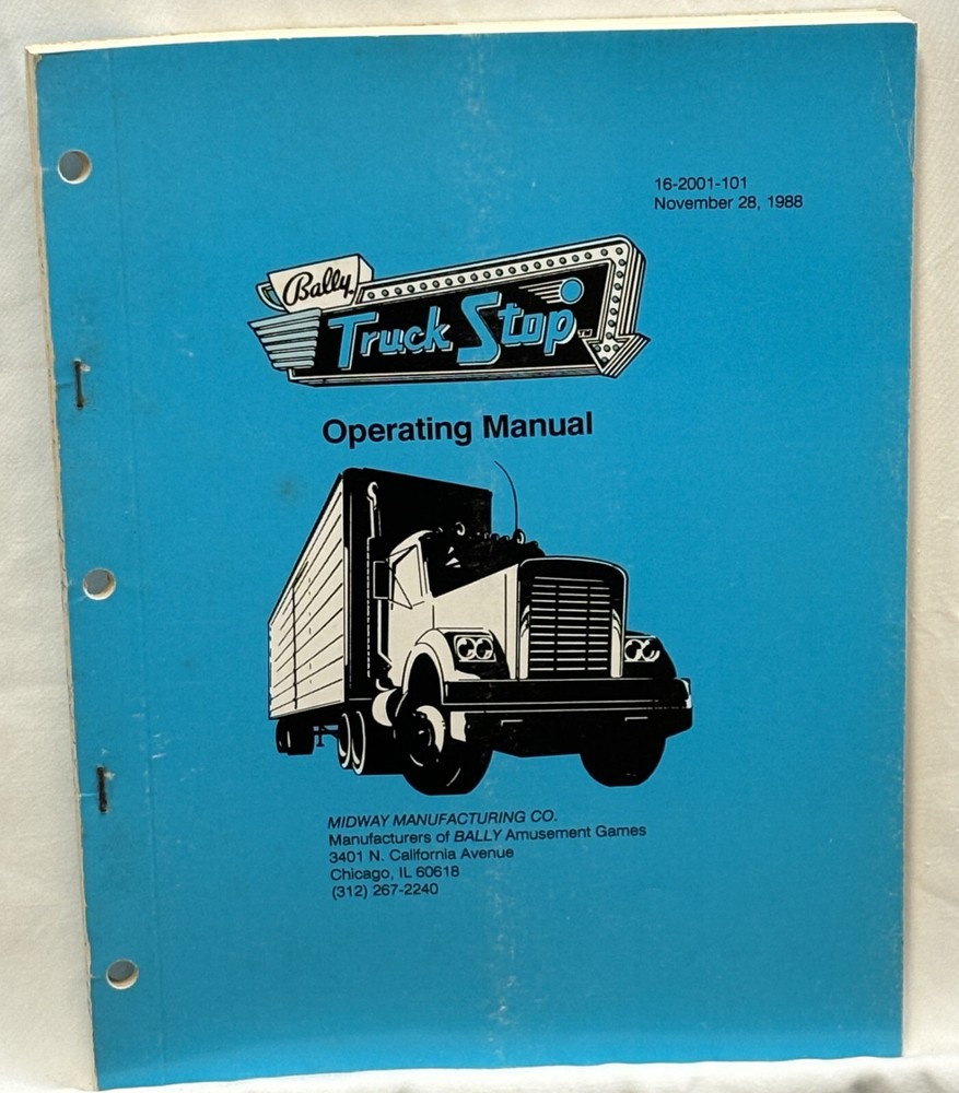 ORIGINAL-BALLY-TRUCK STOP-OPERATING MANUAL