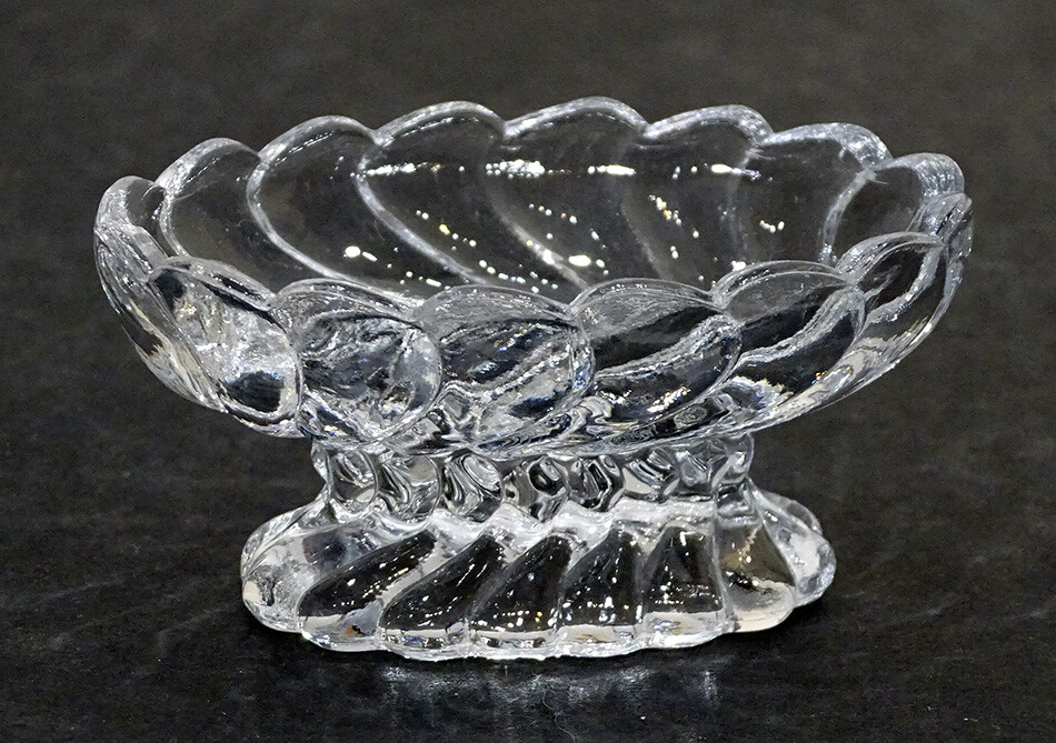 FOSTORIA Vintage COLONY Glass OPEN MASTER SALT Dish Dip Cellar EAPG
