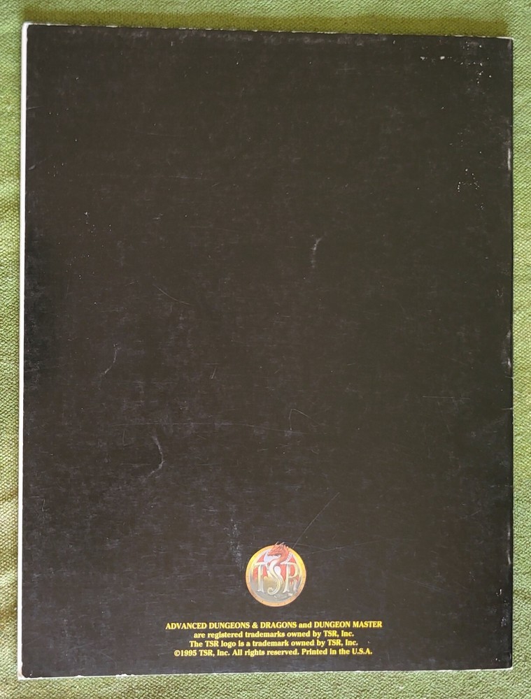 AD&D 2e Dungeon Masters Index 1995 - screen missing, Very Good