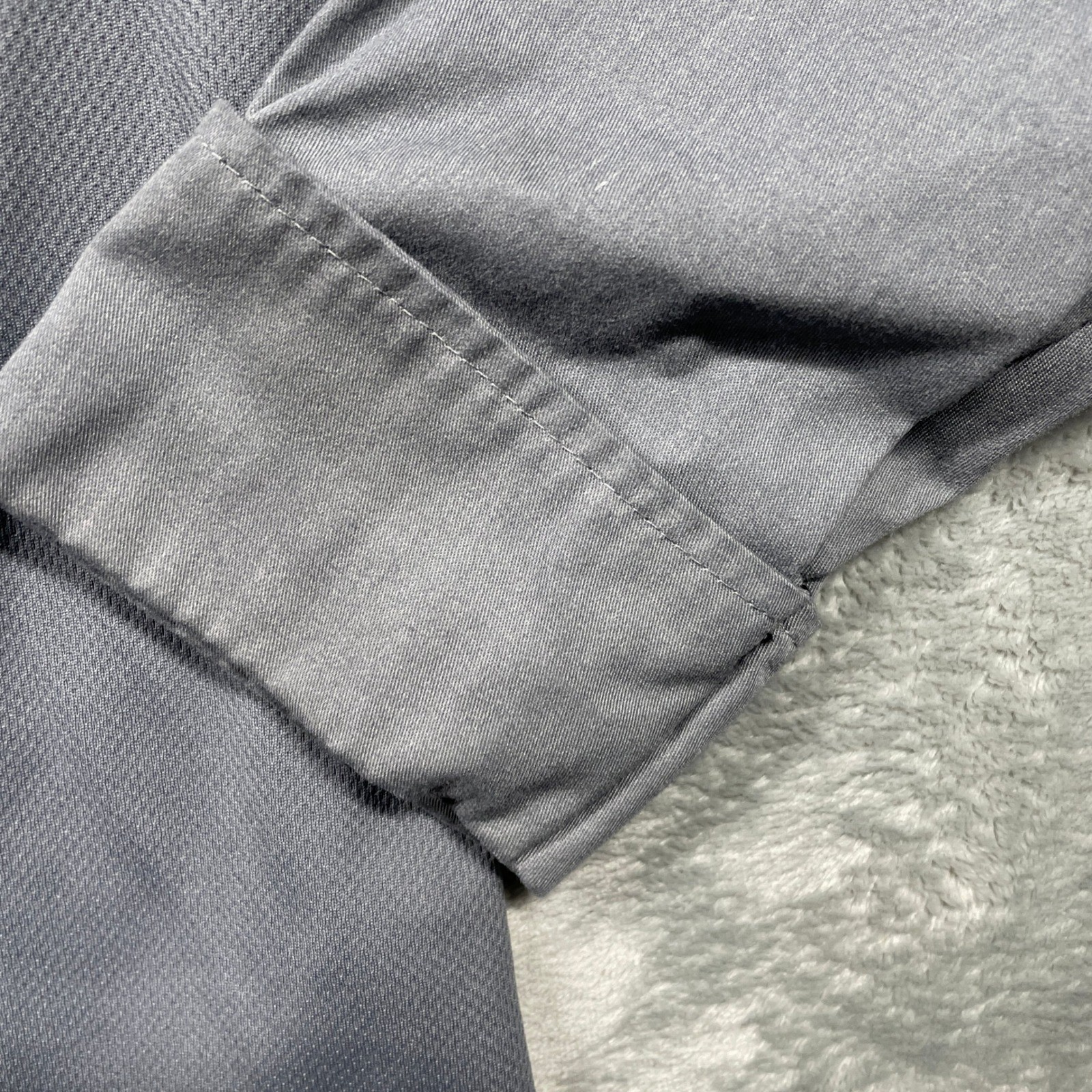 Two Chef Works Gray Chef Coat Kitchen Uniform Full Zip Long Sleeve Workwear Top