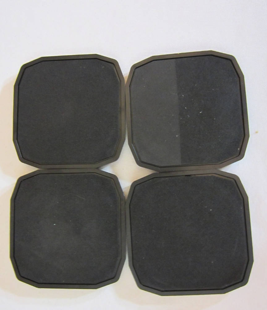 4 TRINTEC AVIONICS AIRPLANE COASTERS PRE-OWNED MADE IN CANADA