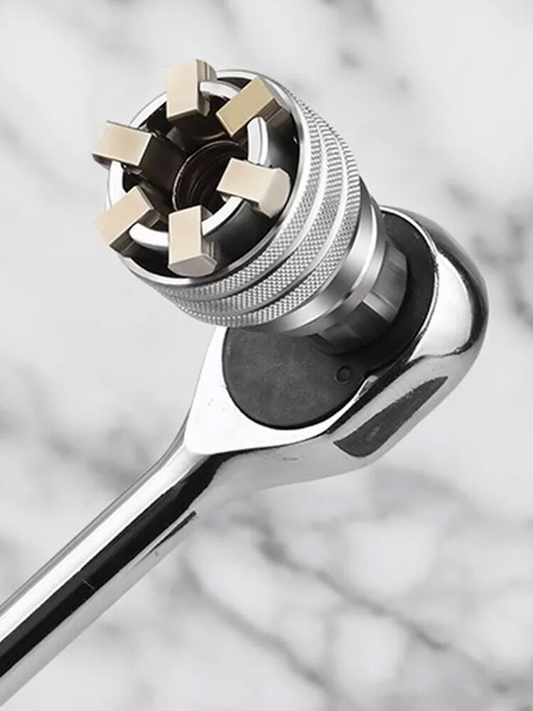 Universal Adapter Sleeve Adjustable Head Socket Spanner Torque Wrench Ratchet