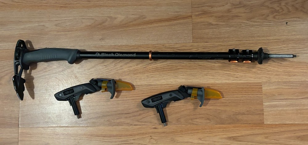 Black Diamond Whippet Pole with 2x Alpine Whippet Attachment