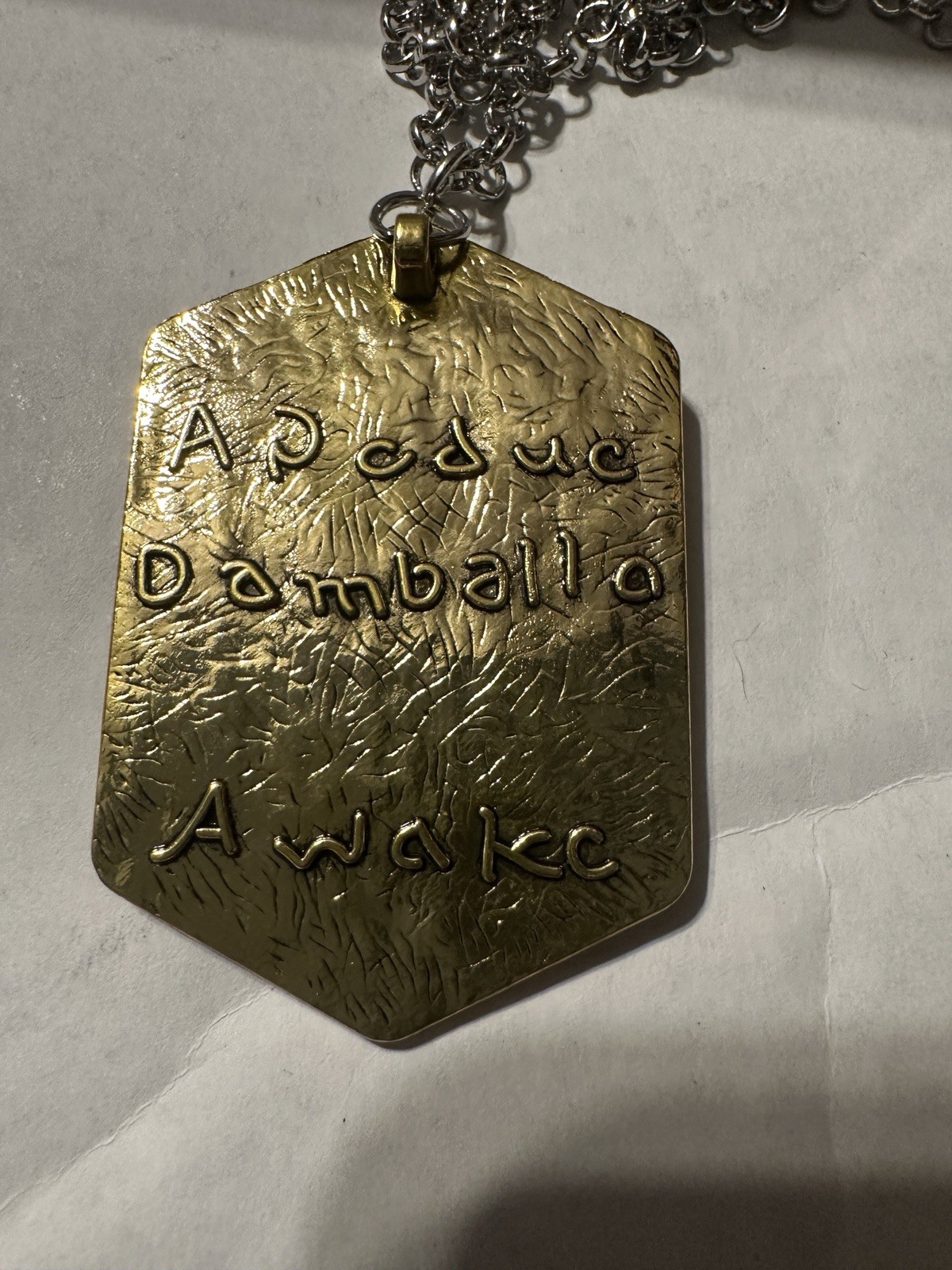 CHILDS PLAY CHUCKY HEART OF DAMBALLA NECKLACE PROP