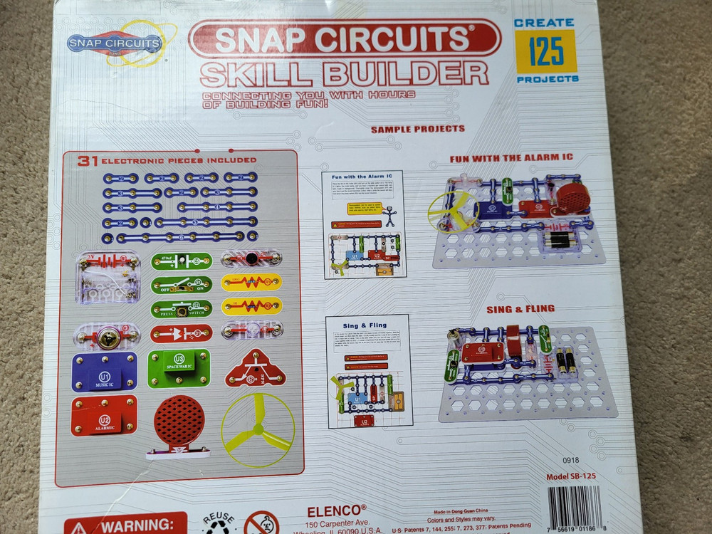 Snap Circuits Skill Builder SB-125 Electronic STEM Projects