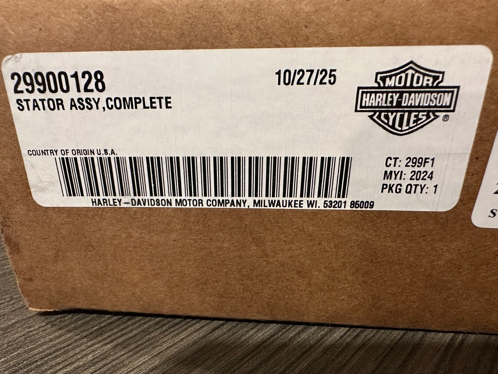 29900128 Harley-Davidson Pan America OEM Stator BRAND NEW - NEVER INSTALLED